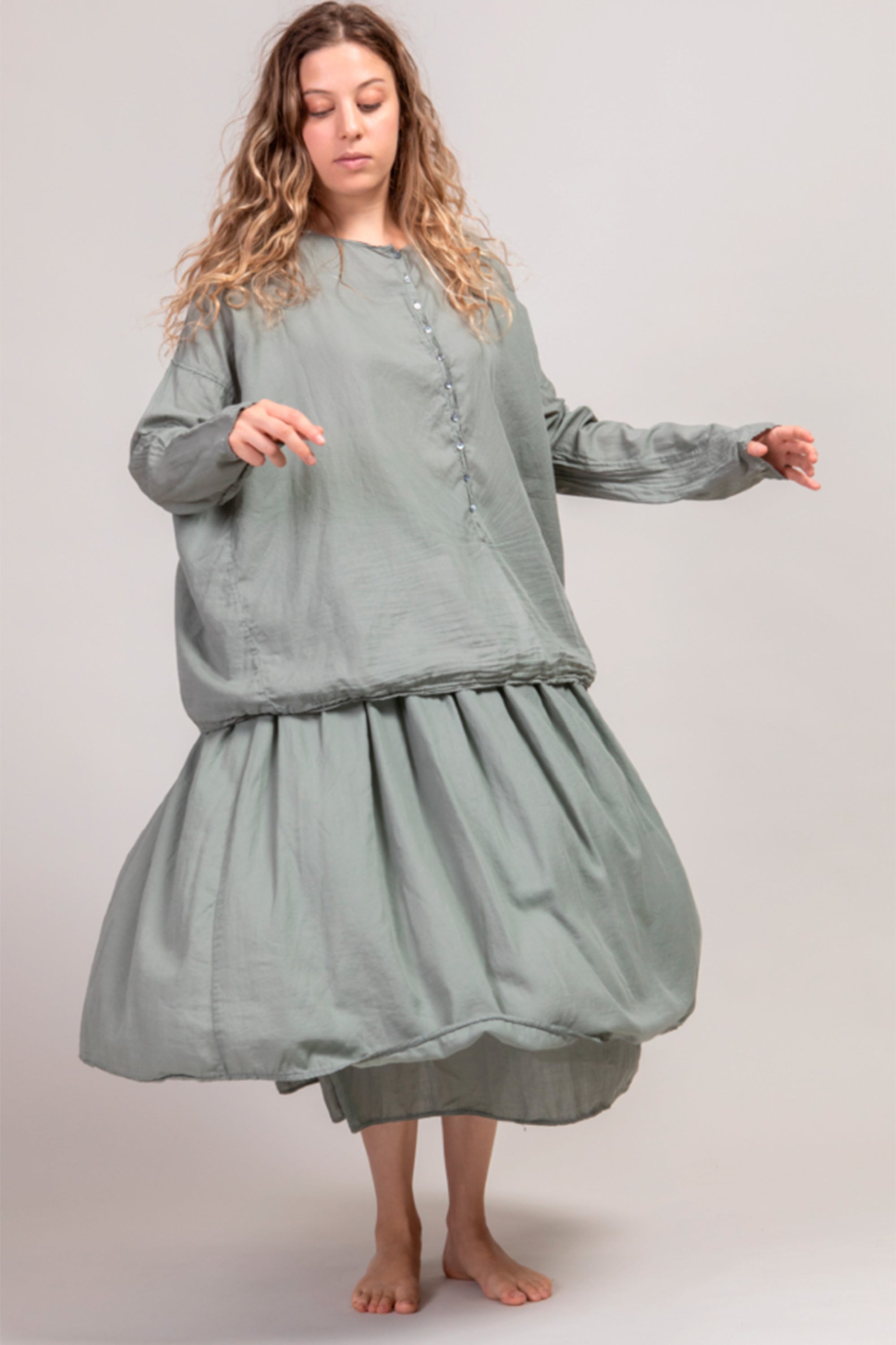 double layered skirt tl sage
