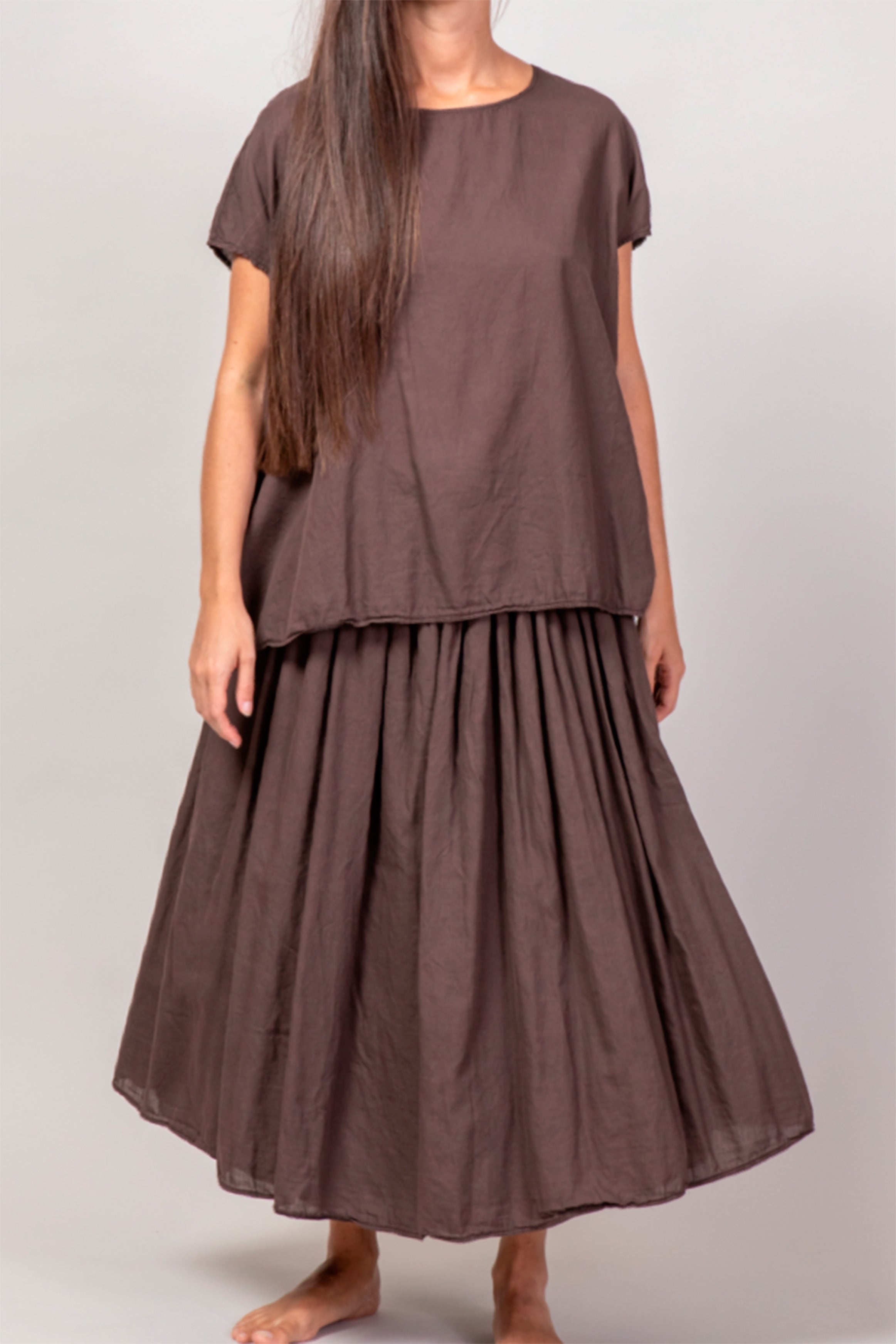 double layered skirt tl grape