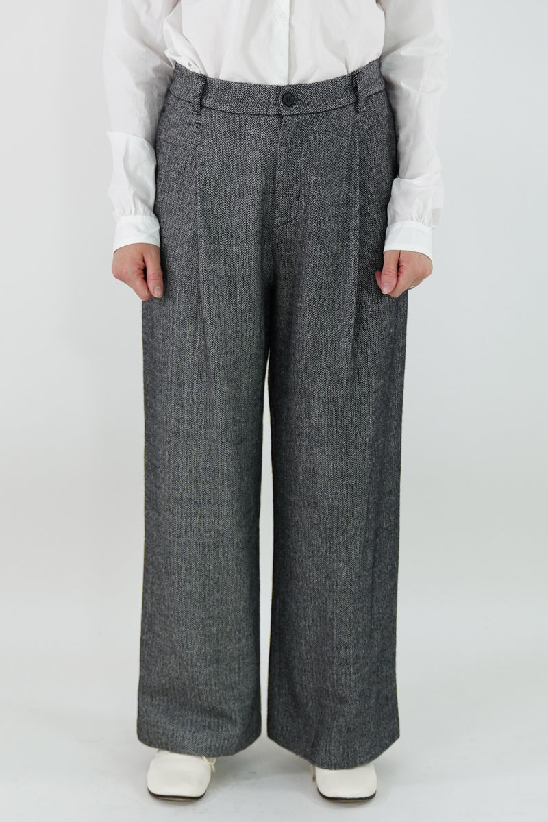 pants seline herringbone