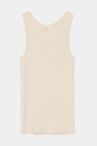 rib tank top ivory