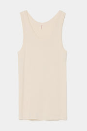 rib tank top ivory