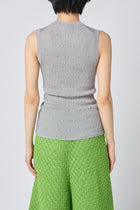 eyelet cable top grey