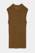 eyelet cable top sepia