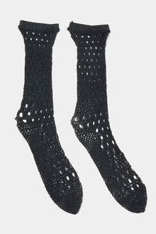 wavy fishnet socks