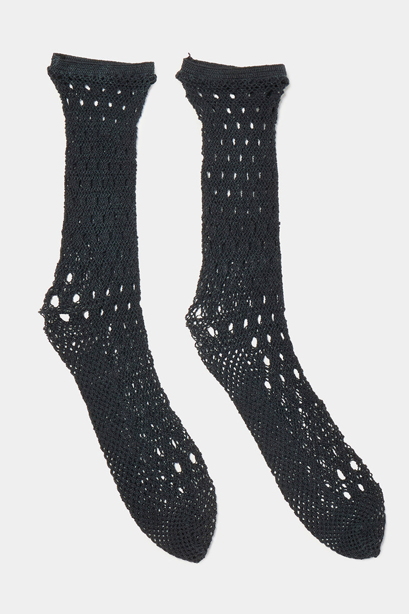 wavy fishnet socks