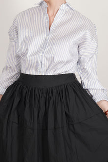 striped silk shirt