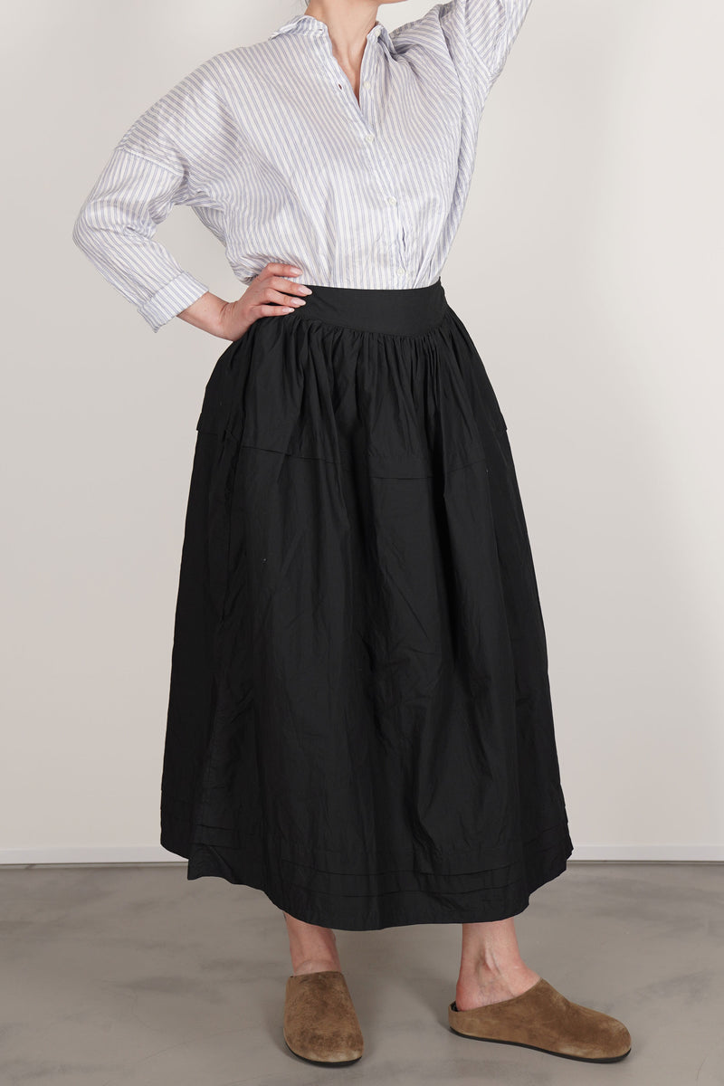 black cotton skirt