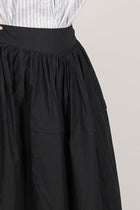 black cotton skirt