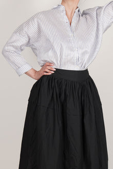 striped silk shirt