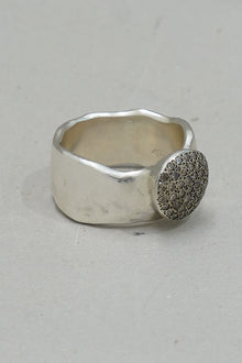addison ring silver cognac diamonds