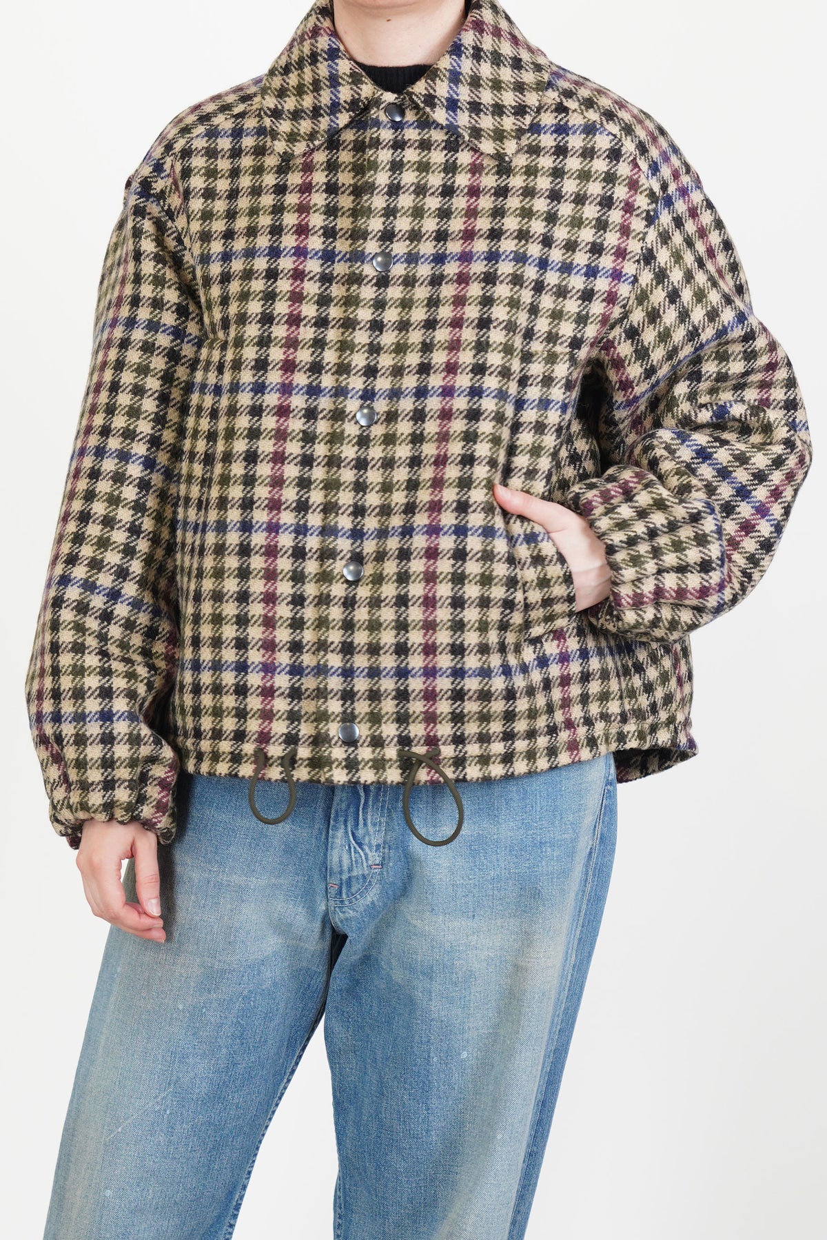 wool jacket ev-d multi check