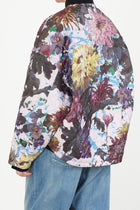 reversible irmi jacket khaki / chrysanthemums rose