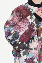 reversible irmi jacket khaki / chrysanthemums rose