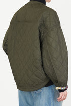 reversible irmi jacket khaki / chrysanthemums rose