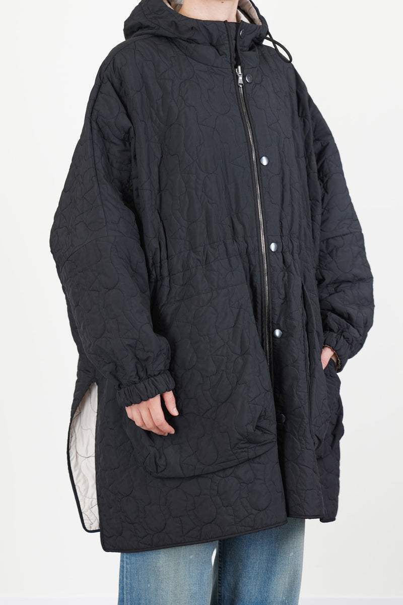 reversible sungjin coat black / cream