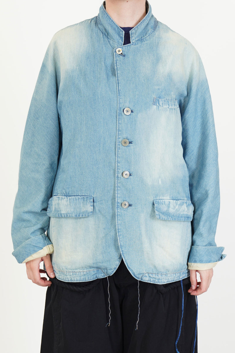dear denim zen jacket light indigo