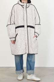 reversible sungjin coat black / cream