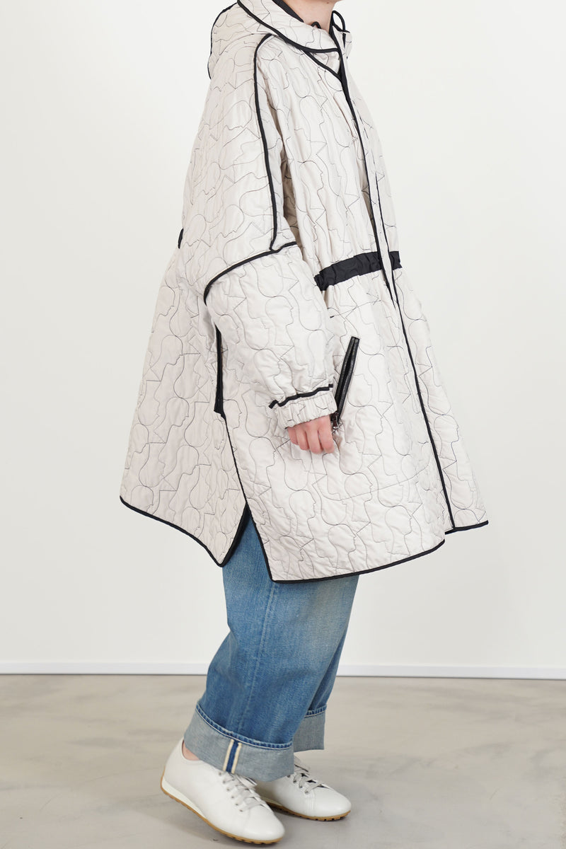 reversible sungjin coat black / cream