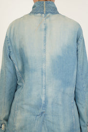 dear denim zen jacket light indigo
