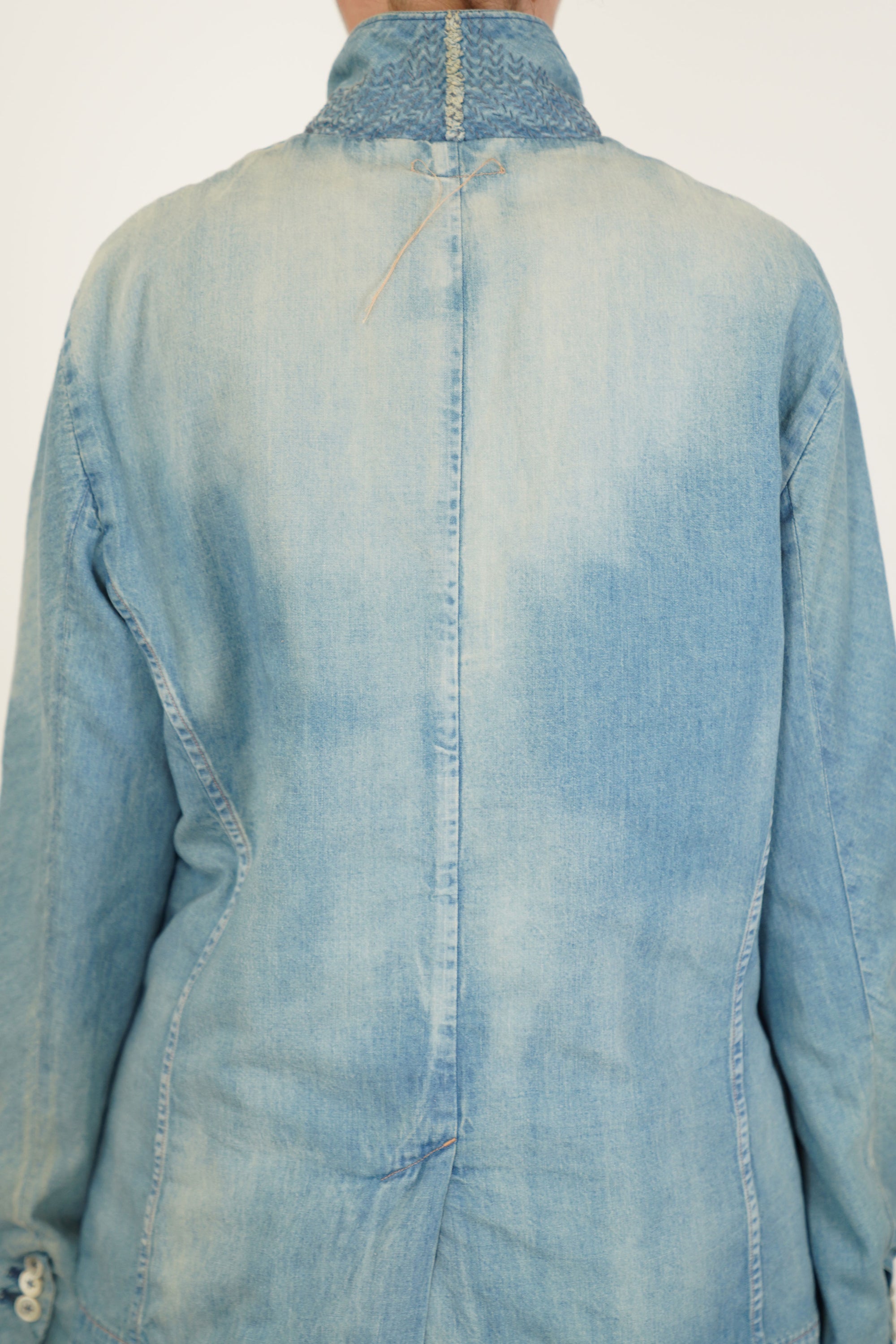 dear denim zen jacket light indigo