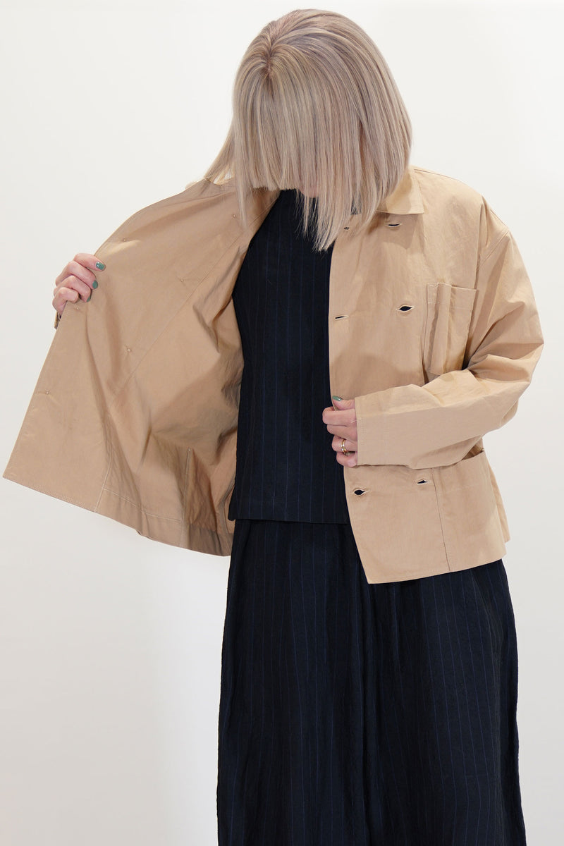 cook jacket paper suiting milky tea