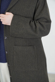 coat cashmere military p2081/ts987