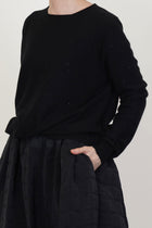 small sweater olu cashmere black glitter