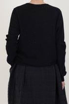 small sweater olu cashmere black glitter