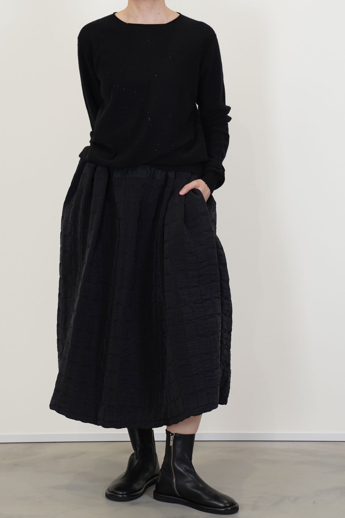small sweater olu cashmere black glitter