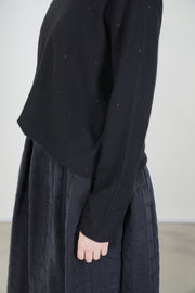 small sweater olu cashmere black glitter