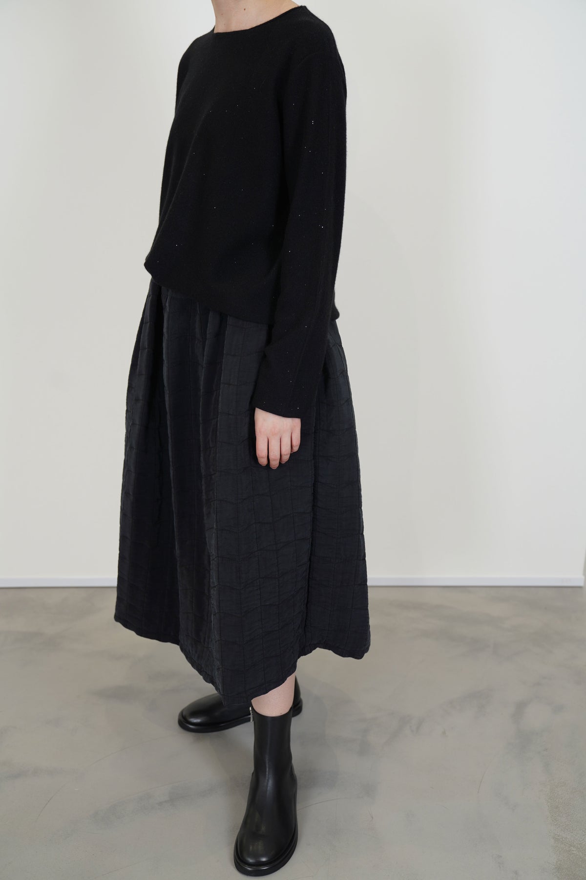 small sweater olu cashmere black glitter