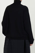 turtleneck sweater olu cashmere black
