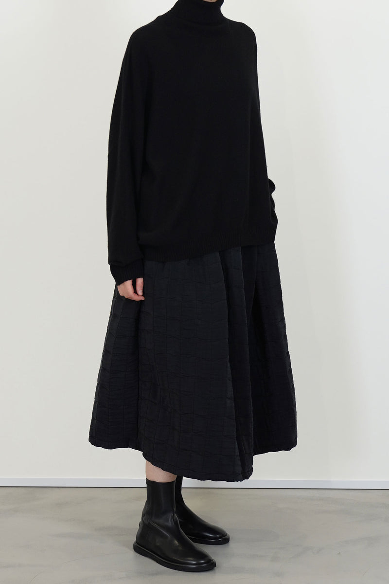 turtleneck sweater olu cashmere black