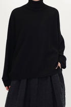 turtleneck sweater olu cashmere black