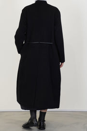 cashmere coat cash black