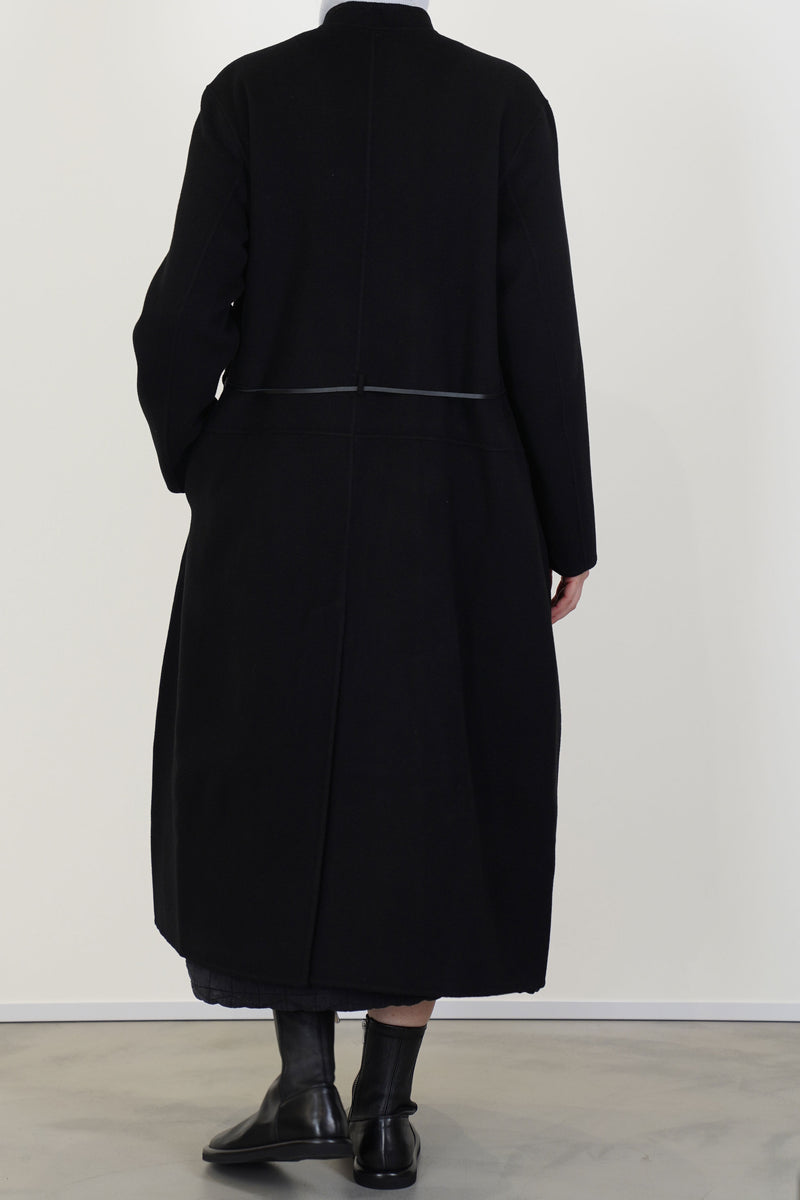 cashmere coat cash black