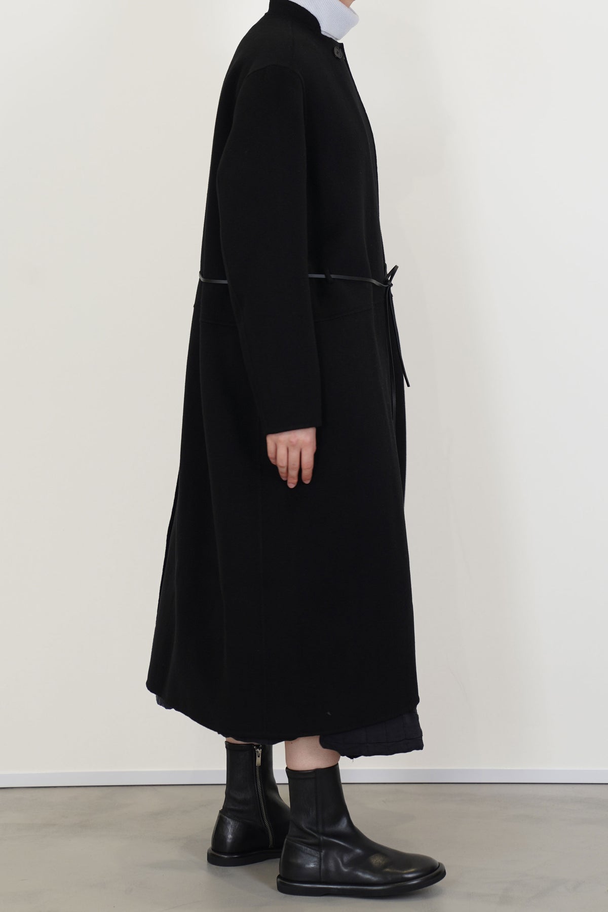 cashmere coat cash black