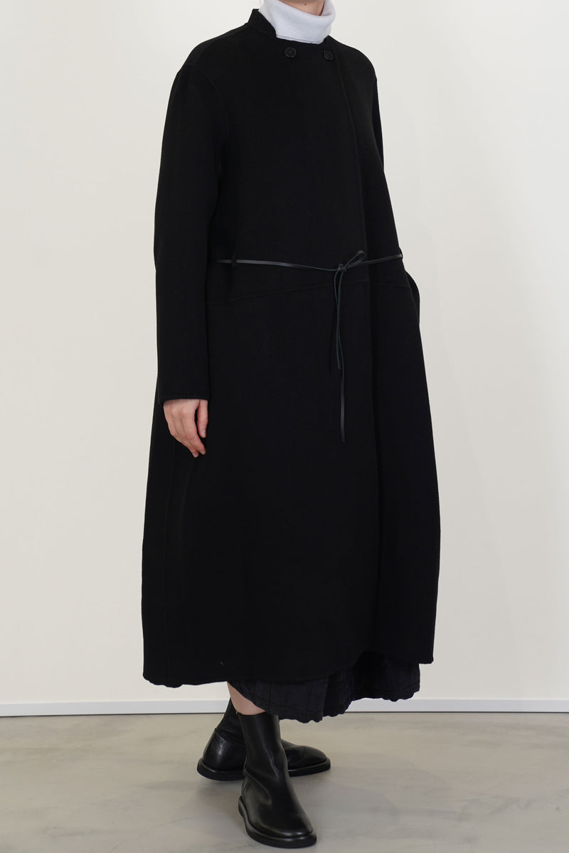 cashmere coat cash black