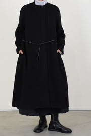cashmere coat cash black