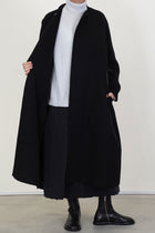 cashmere coat cash black