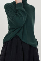 turtleneck sweater olu cashmere bottle