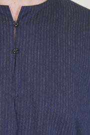 dress romy dark navy thin stripes