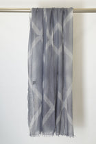feather weight cashmere shawl silver grey light grey