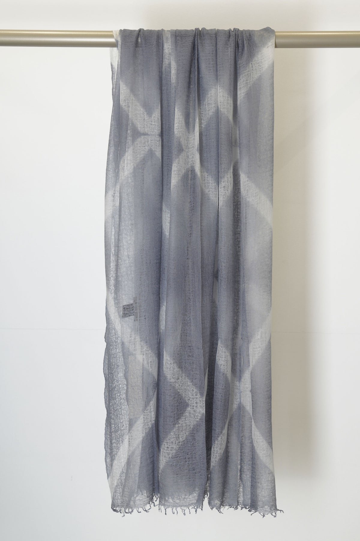feather weight cashmere shawl silver grey light grey