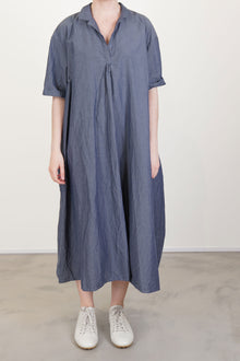 dress tunique denim cotton loomi