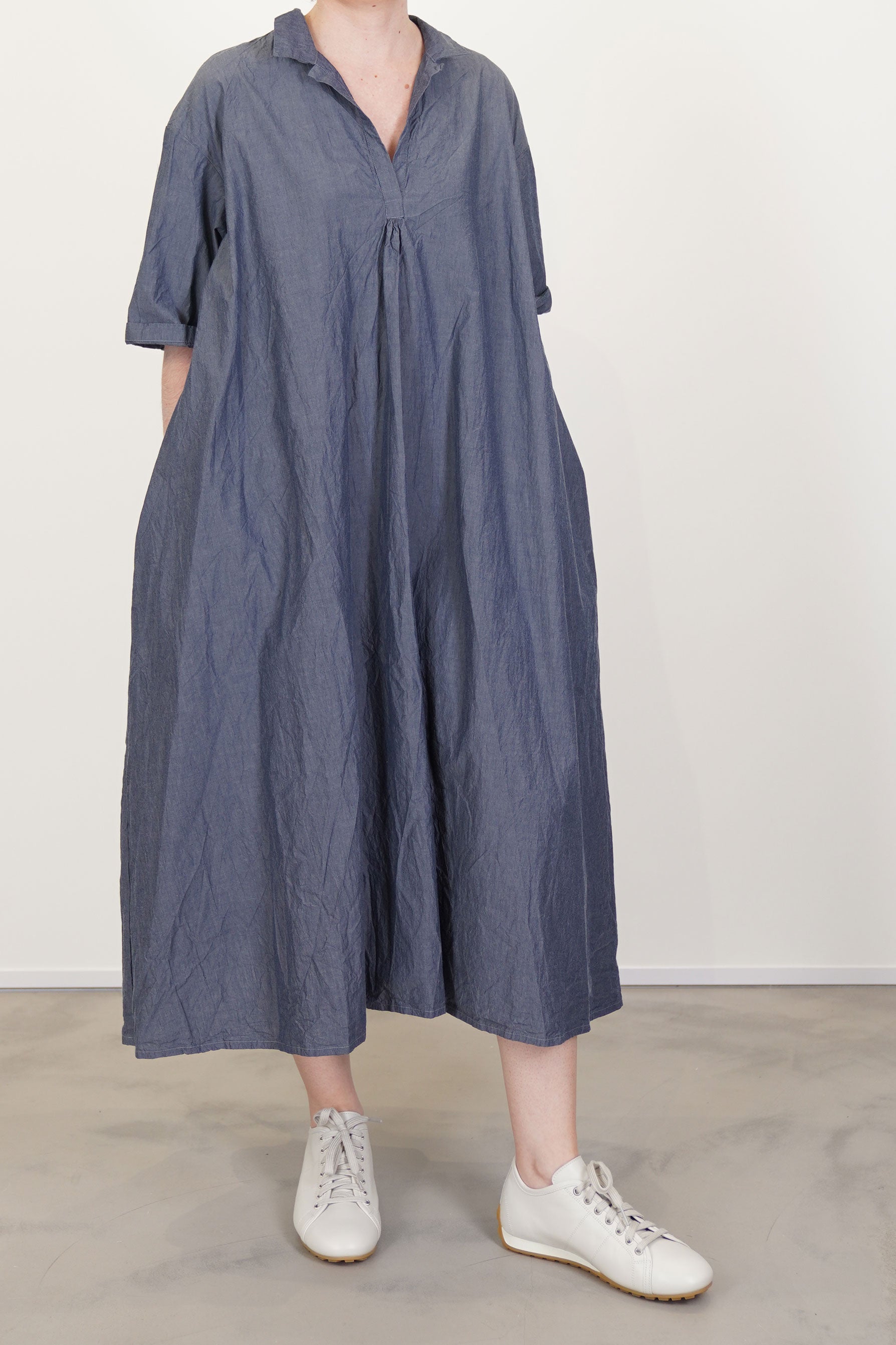 dress tunique denim cotton loomi