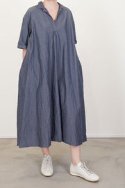 dress tunique denim cotton loomi