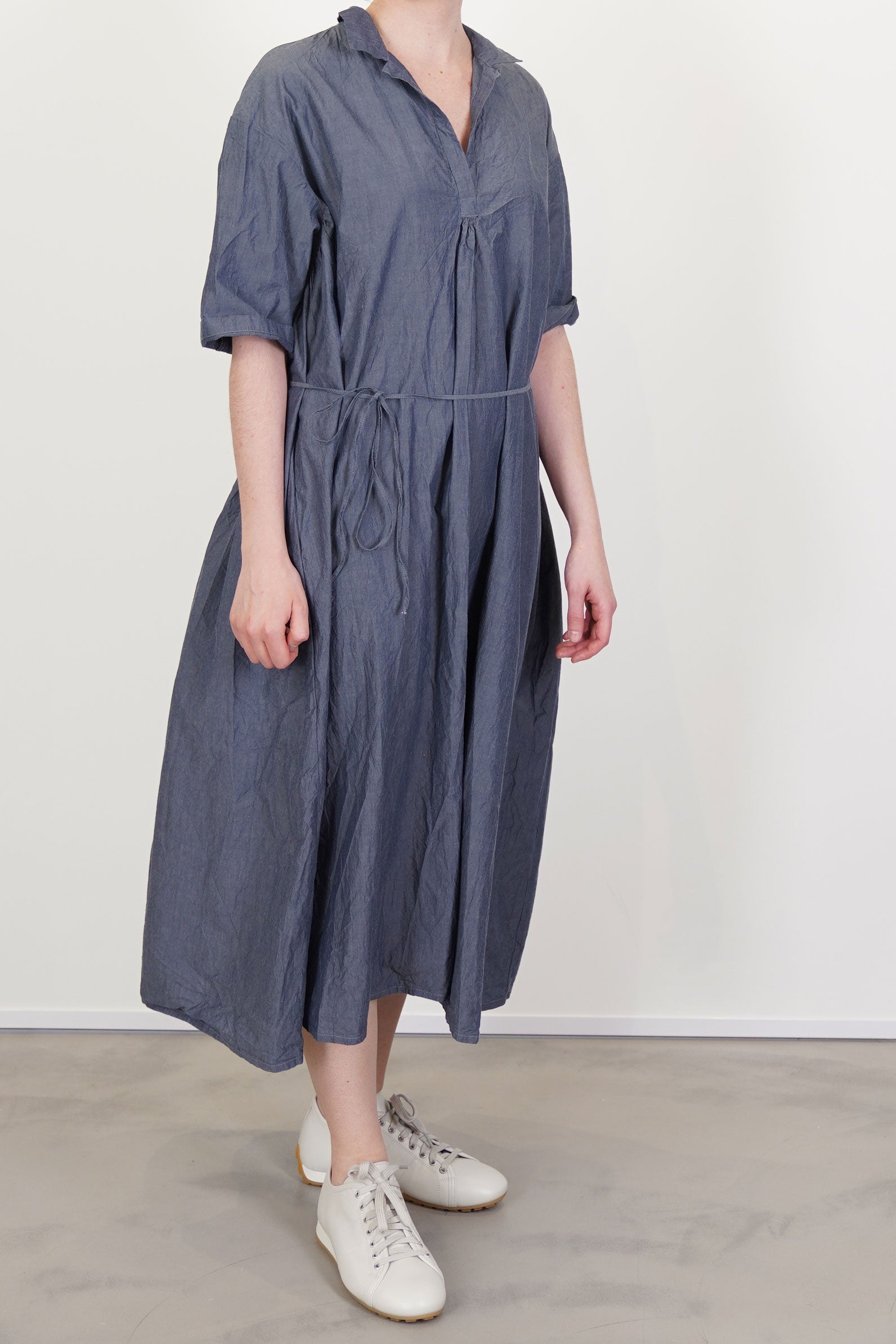 dress tunique denim cotton loomi
