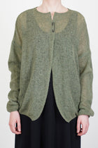 amaiti open cardigan fern