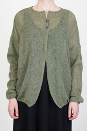 amaiti open cardigan fern
